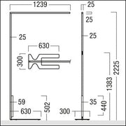Zumtobel Group - Stehleuchte LED - Stehleuchte LINETIK - S  #42185035 3000K