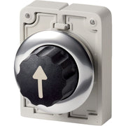 Eaton - Frontelement für Wahlschalter Wahltaste RMQ-Titan M30C-FWR3-X7 Knebelgriff rastend