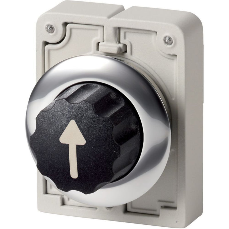 Eaton - Frontelement für Wahlschalter Wahltaste RMQ-Titan M30C-FWR3-X7 Knebelgriff rastend