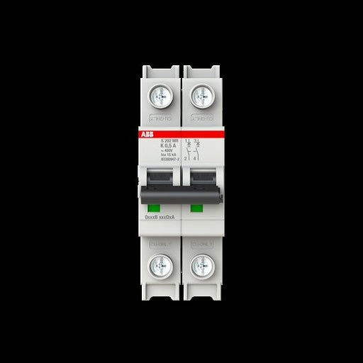 ABB Stotz S&J - Leitungsschutzschalter Sicherungsautomat S202MR-K0.5 10kA, 0.5A, 2P, RTT