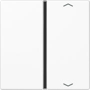 Jung - Abdeckung/Bedienelement für Installationsschalterprogramme Taste 1-fach aws A 401 TSAP WW mit Symbolen − 1 Stück