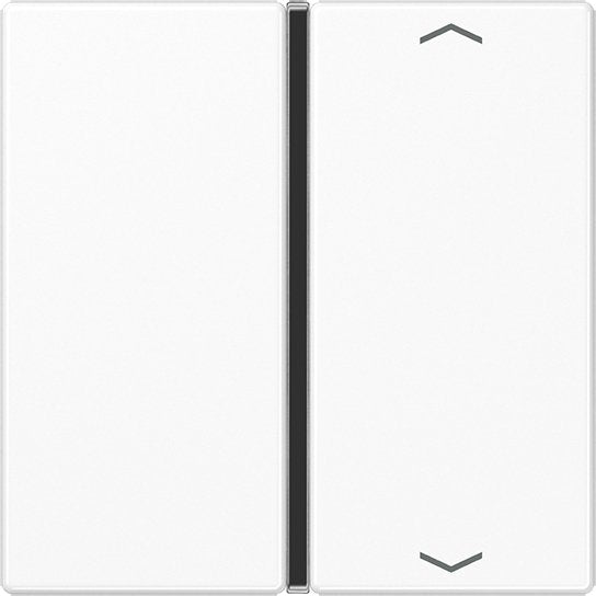 Jung - Abdeckung/Bedienelement für Installationsschalterprogramme Taste 1-fach aws A 401 TSAP WW mit Symbolen − 1 Stück