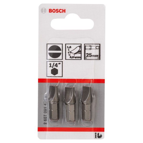 Bosch - Bit Schrauberbit Extra-Hart S 2607001471 1,6 x 8,0 25 mm