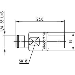Telegärtner - Koax-Kupplung Adapter SMA-SMB (F-F) 100024808 50Ohm − 5 Stück