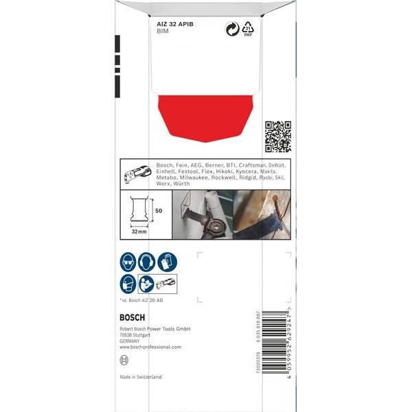 Bosch - Blatt für Oszillierer PRO AIZ 32 APIB Blatt für 2608669067VE(5) Multifunktionswerkze