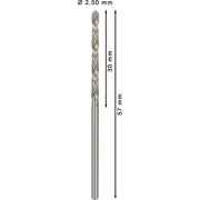 Bosch - Bohrer PRO Metal HSS-G 2608595053 Spiralbohrer 2,5 x