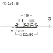Zumtobel Group - Mechanisches Zubehör/Ersatzteile für Leuchten Installationsrahmen CAR EVO M #60800828