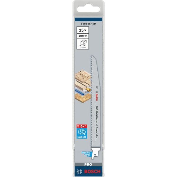 Bosch - Säbelsägeblatt PRO Multi Material 2608657611 Demolition S1110VF