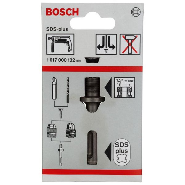 Bosch - Adapter SDS-Bohrer SDS plus-Aufnahmeschaft 1617000132 für Bohrfutter