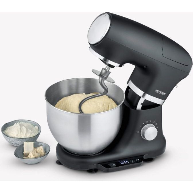 Severin - Küchenmaschine KM 3898 eds-geb./sw integr. Waaage