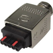 Harting - Rechtecksteckverbinder, Set (Industriesteckverbinder) Steckverbinder 09354340401 PP Power L MetPlug w