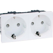 Peha - Schalter-/Steckdosenkombination SCHUKO-EB-Steckd.2-fachant D 6212.21 EMS SI 16A 250V 2-pol