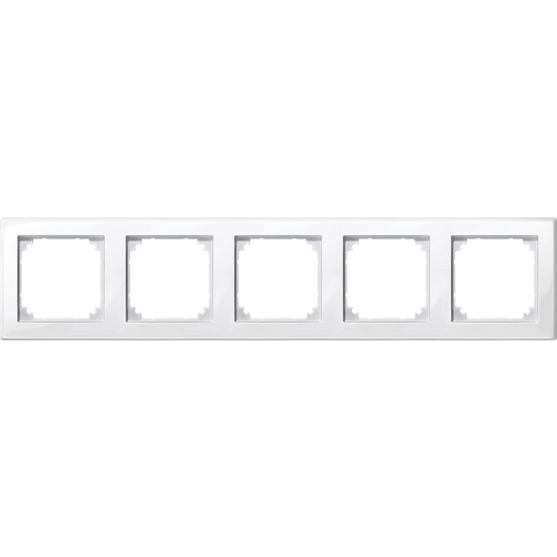Merten - Abdeckrahmen Rahmen 5f.pws/gl 478519 waage/senkrecht