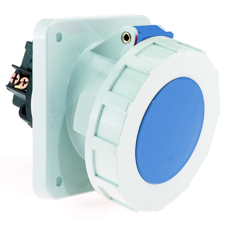 Bals Elektrotech - CEE-Anbausteckdose (IEC 60309) Anbausteckdose geneigt 63A 12032 4p 230V 9h IP67