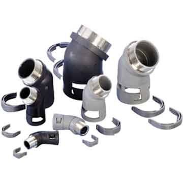 ABB Stotz-Kontakt - Kunststoff-Wellschlauch-Verschraubung Anschl.armatur 45Gr.Winkel NVAV-M207-10 metrisch metall − 50 Stück