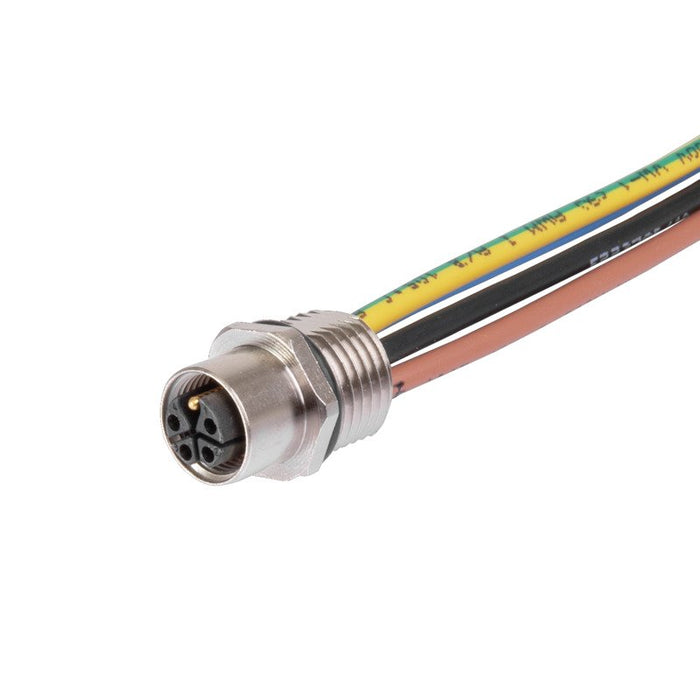 Weidmüller - Rundsteckverbinder, Einbau (mit Leitung) Rundsteckverbinder SAIE-M12B#2968050000  − 1 Stück
