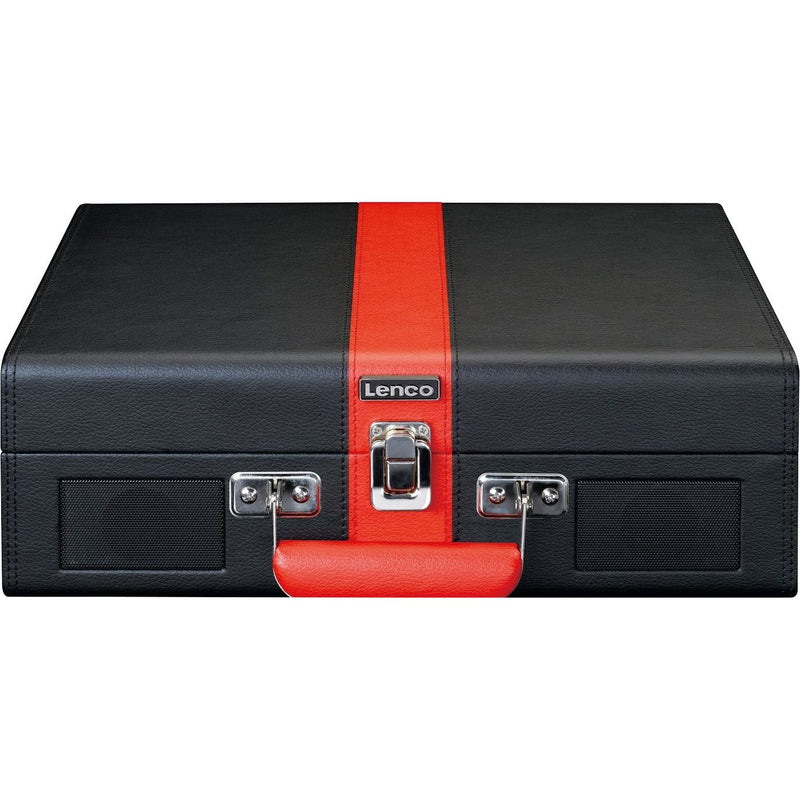 CLASSIC PHONO - Schallplattenspieler Koffer-Plattenspieler TT-110 Black Red Retro,BT