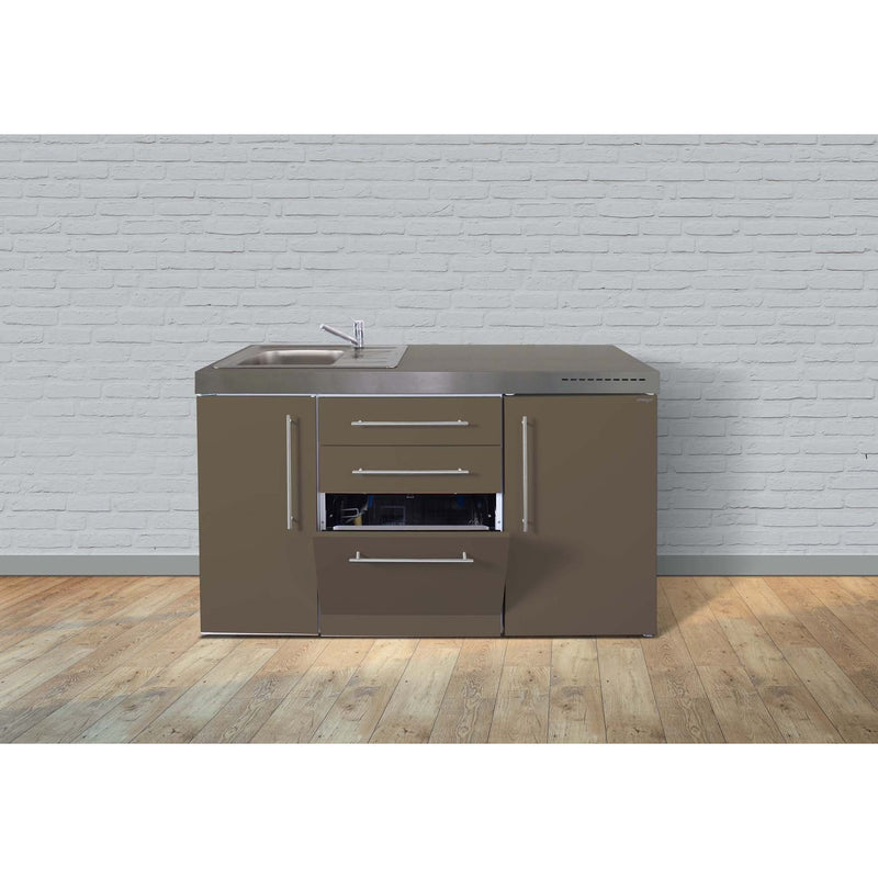 Stengel - Mini-Küche Miniküche Premiumline MPGSMM150KSGSKSreBli Mokka metallic