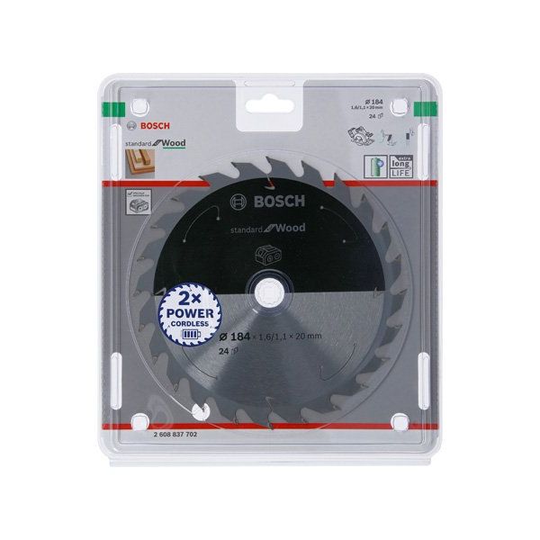 Bosch - Kreissägeblatt PRO Wood cordless 2608837702 Kreissägeblatt 184 x