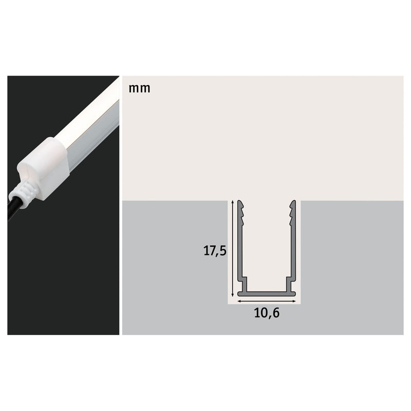 Paulmann - Mechanisches Zubehör/Ersatzteile für Leuchten LED-Strip Profil 942.16