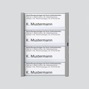 Siedle&Söhne - Zubehör/Ersatzteile für Türkommunikation Namensschild titan-met kpl 200029797-00 f.TM 612-4 TM