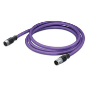 WAGO - Patchkabel Kupfer Industrie PROFIBUS-Leitung M12B-St. 756-1105/060-100 axial,violett − 1 Stück