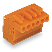 WAGO - Kabelsteckverbinder für Leiterplattensteckverbinder 1-Leiter Federleiste 232-303/026-000 CAGECLAMP 2,5mm²,or − 100 Stück