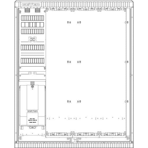 ABN - Zähler-Komplettschrank Zähleranschlussschrank SZ132AL0402 SAS APZ 4pol