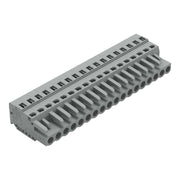 WAGO - Kabelsteckverbinder für Leiterplattensteckverbinder 1-Leiter-Federleiste 231-118/102-000 CAGECLAMP,2,5 mm²,gr − 25 Stück