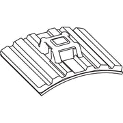 HellermannTyton - Befestigungssockel und -element für Kabelbinder Flexibler Klebesockel FMB4APT-A-PA66HS-BK schwarz 28x28mm − 100 Stück