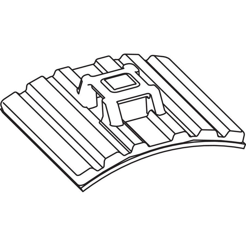 HellermannTyton - Befestigungssockel und -element für Kabelbinder Flexibler Klebesockel FMB4APT-A-PA66HS-BK schwarz 28x28mm − 100 Stück