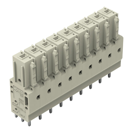 WAGO GmbH & Co. KG - Leiterplattensteckverbinder THT-Federleiste gerade 831-3509 Maß 7,62mm,lgr − 12 Stück