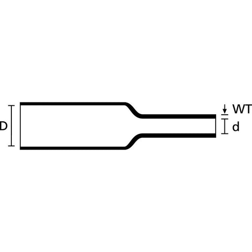 HellermannTyton - Schrumpfschlauch Warmschrumpfschlauch TF31-6/2 PO-X WH 30 weiß, 30m − 30 Meter