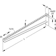 Niedax - Ausleger für Kabeltragsystem Wandausleger KTA 900 E3