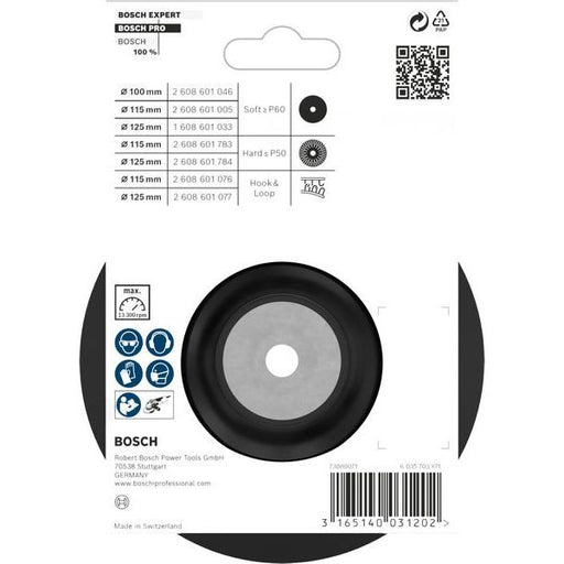 Bosch - Stützteller für Schleifwerkzeug PRO Stützteller weich, 2608601005 115 mm, M14