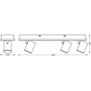 Ledvance - Decken-/Wandleuchte LED-Spotstrahler Decor #4058075833838 3 Spots, schwarz