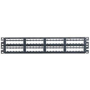 Panduit - Patchpanel Kupfer Mini-Com Patchpanel leer CPPL48M6BLY 48 Port schwarz − 10 Stück
