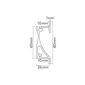 Nobile - Zubehör/Ersatzteile für Lichtschlauch/-band Alu-Profil 2m 5010520000