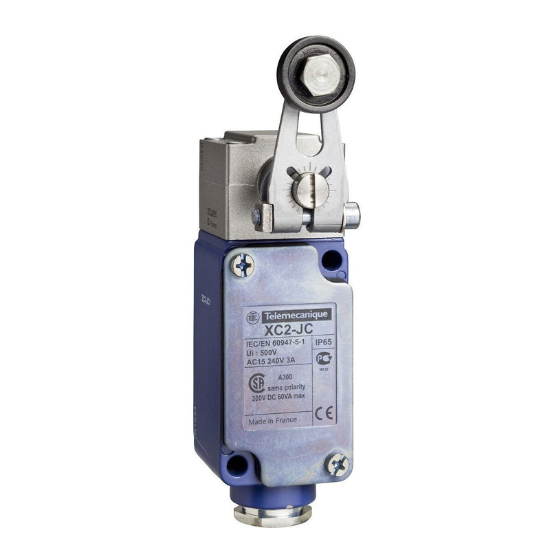 Telemechanique Sensors - Einzelpositionsschalter Positionsschalter XC2JC10511 IP65 m.Rollenhebel