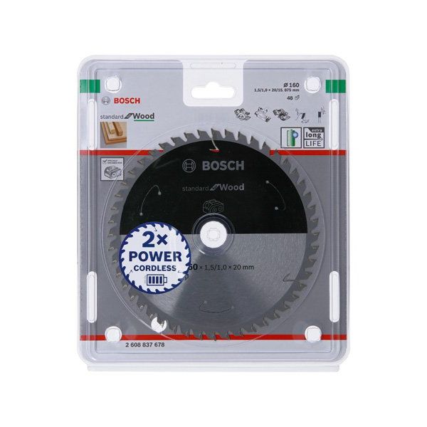 Bosch - Kreissägeblatt PRO Wood cordless 2608837678 Kreissägeblatt 160 x