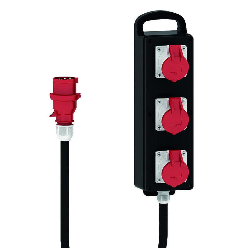 Bals Elektrotech - CEE-Steckdosen-Kombination (IEC 60309) Blockverteiler Vollgummi 5310 P44