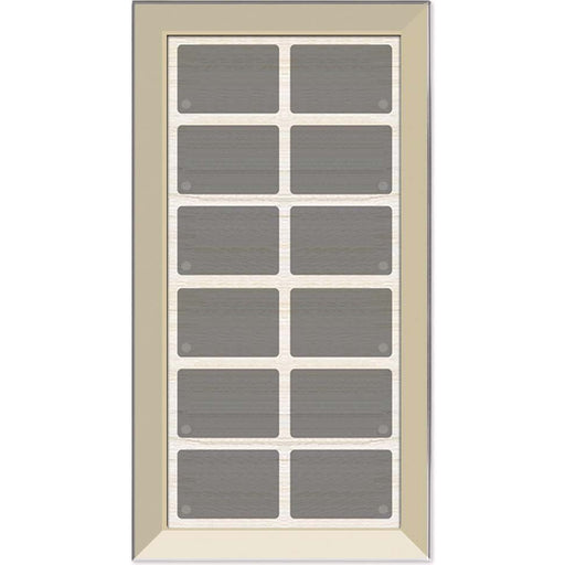Issendorff - Bussystem-Tastsensor Glas-Tastenfeld LCN - GTS12C 12 Tasten, champagn