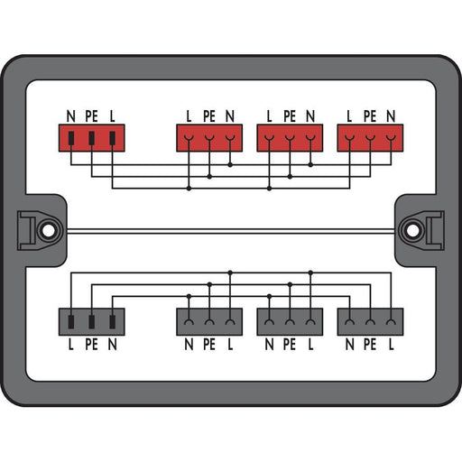 WAGO - Kompaktverteiler für steckbare Gebäudeinstallation Verteilerbox 899-631/311-000 230 V