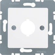 Berker - Einsatz/Abdeckung für Kommunikationstechnik Zentralplatte 14311909 18,8 mm pw matt/sam