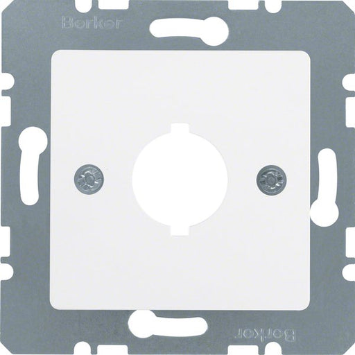 Berker - Einsatz/Abdeckung für Kommunikationstechnik Zentralplatte 14311909 18,8 mm pw matt/sam