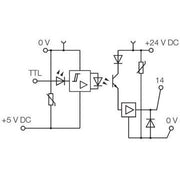 Weidmüller - Optokoppler Solid-State-Relais MOS 5VTTL/24VDC 0,1A 19,6-28,8VDC