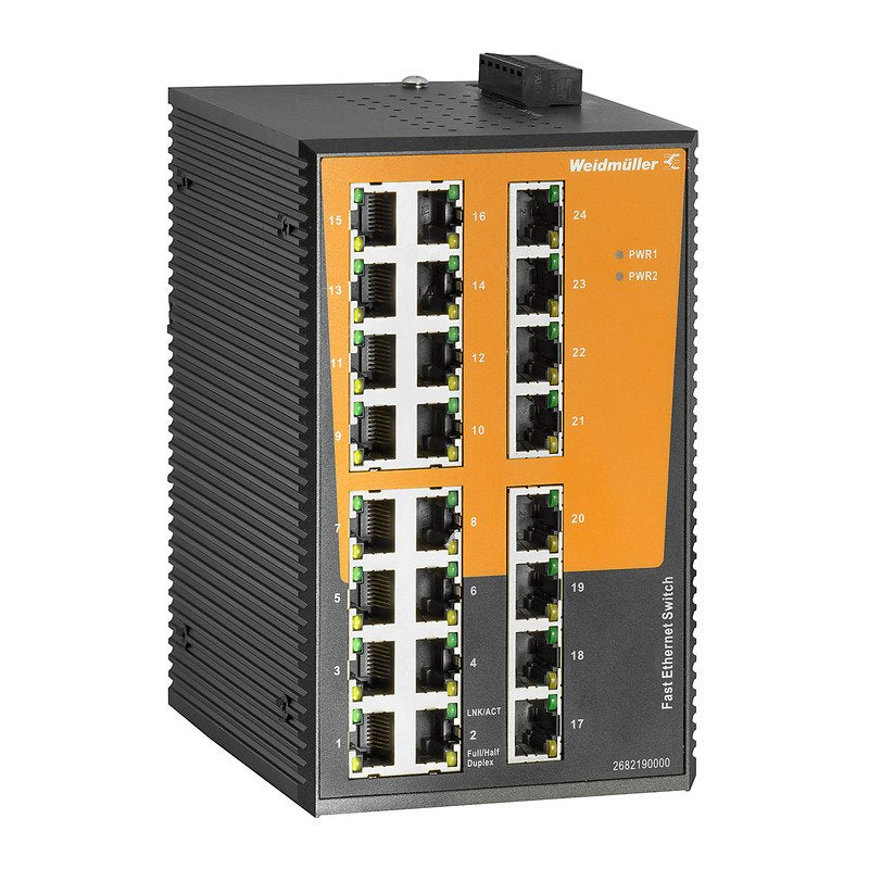 Weidmüller - Netzwerk Switch Schalter unmanaged Fast IE-SW-EL24-24TX Ethernet