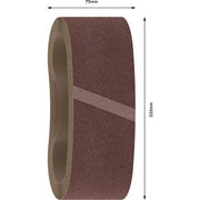Bosch - Schleifpapier/Schleifvlies PRO X440 Schleifband, 75 x 2608606085 533 mm, 220, 10-tlg