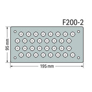 WAGO - Frontplatte (Schaltschrank) Flanschplatte 850-818/002-003 BxH (195x95mm)