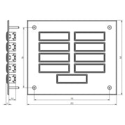 Grothe - Klingeltableau für Türkommunikation Etagenplatte ETA 845 EV1